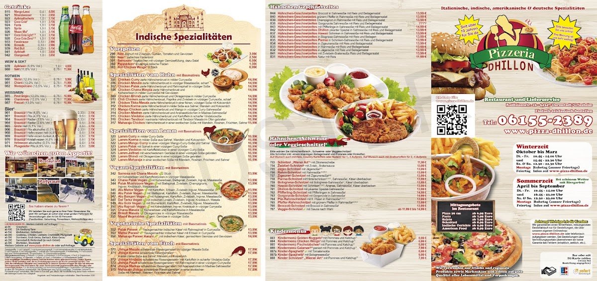 Restaurant Pizzeria Dhillon Photo Menu 7