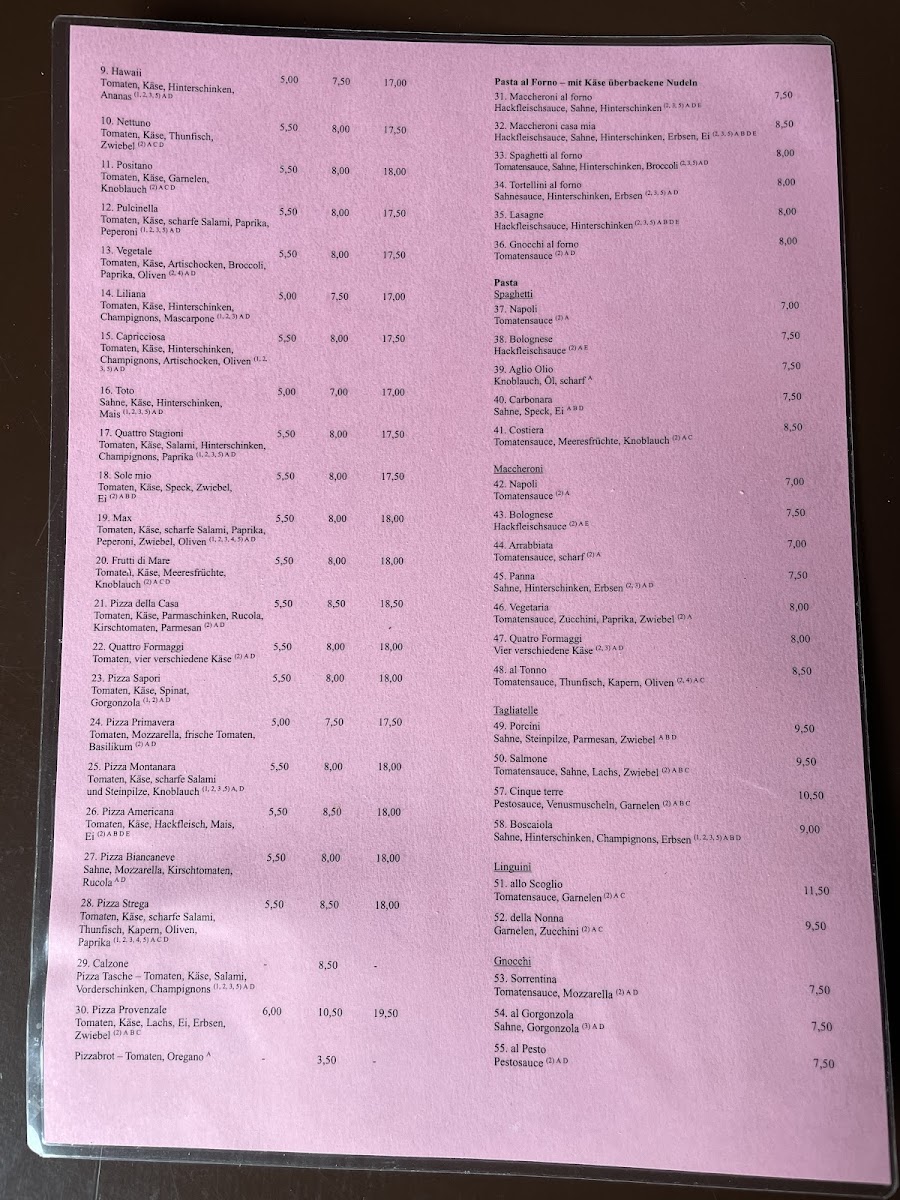 Pizza Toto Photo Menu 2