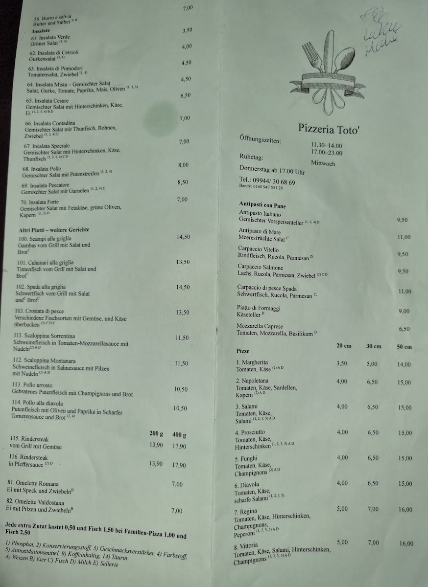 Pizza Toto Photo Menu 4