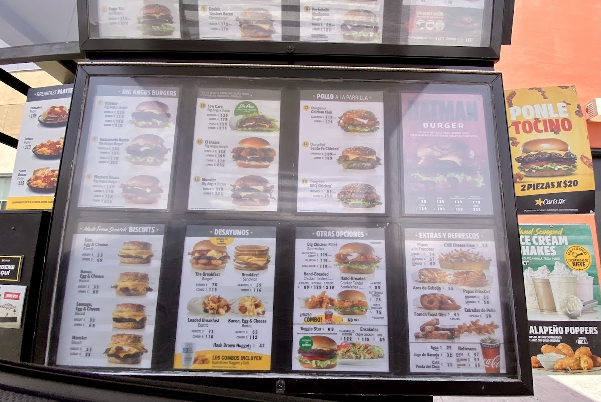Carl's Jr Photo Menu 1