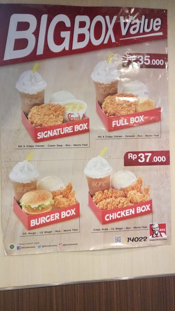 KFC Photo Menu 3
