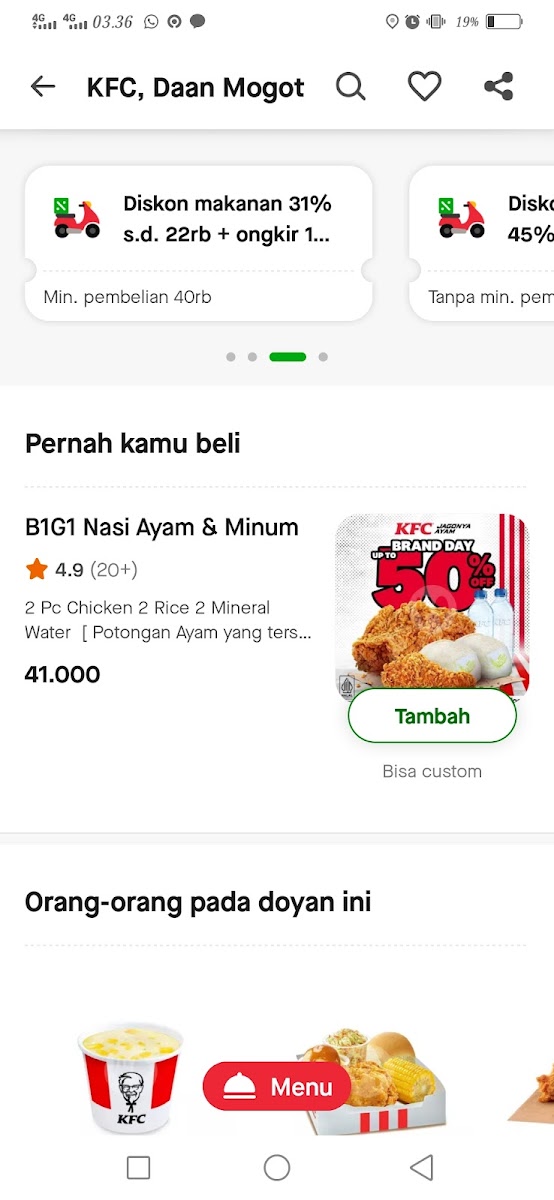 KFC Photo Menu 8