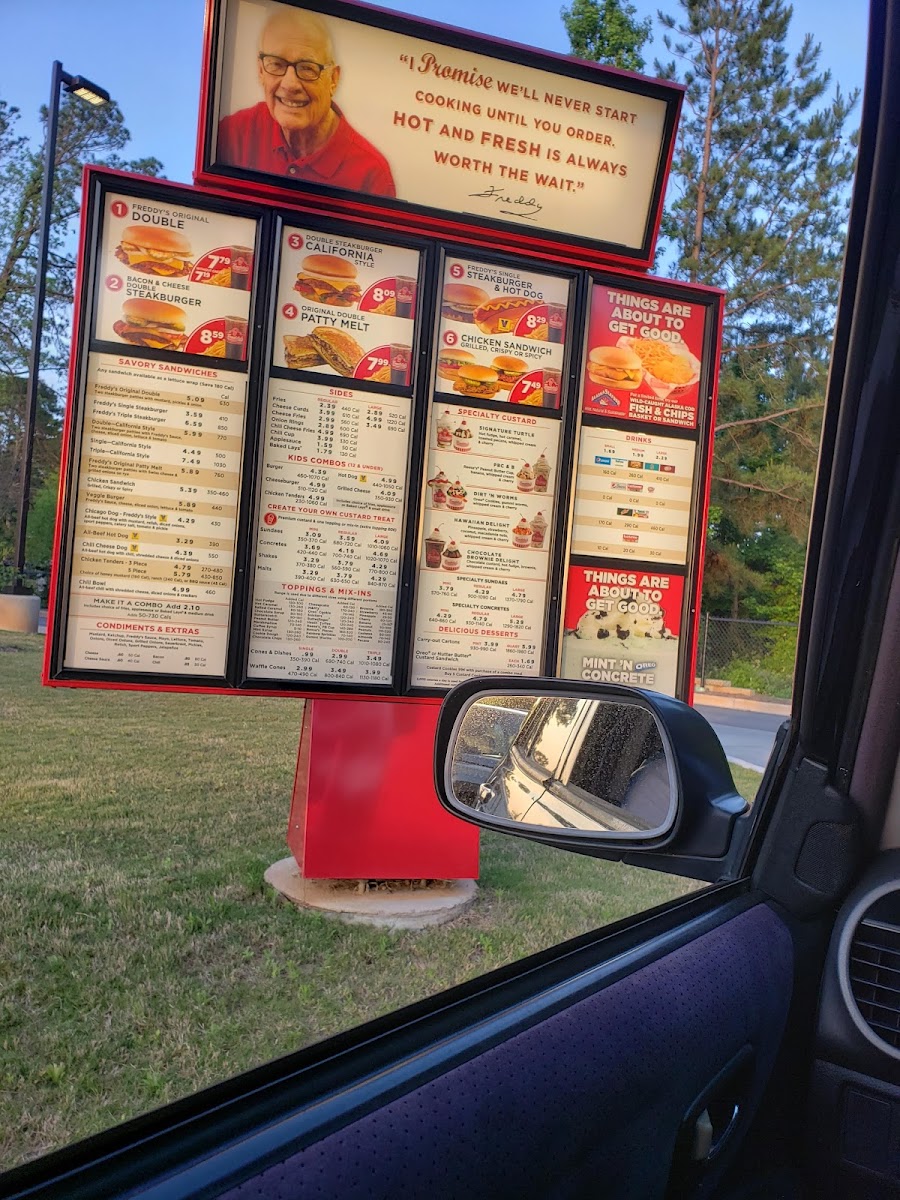 Freddy's Frozen Custard & Steakburgers Photo Menu 1