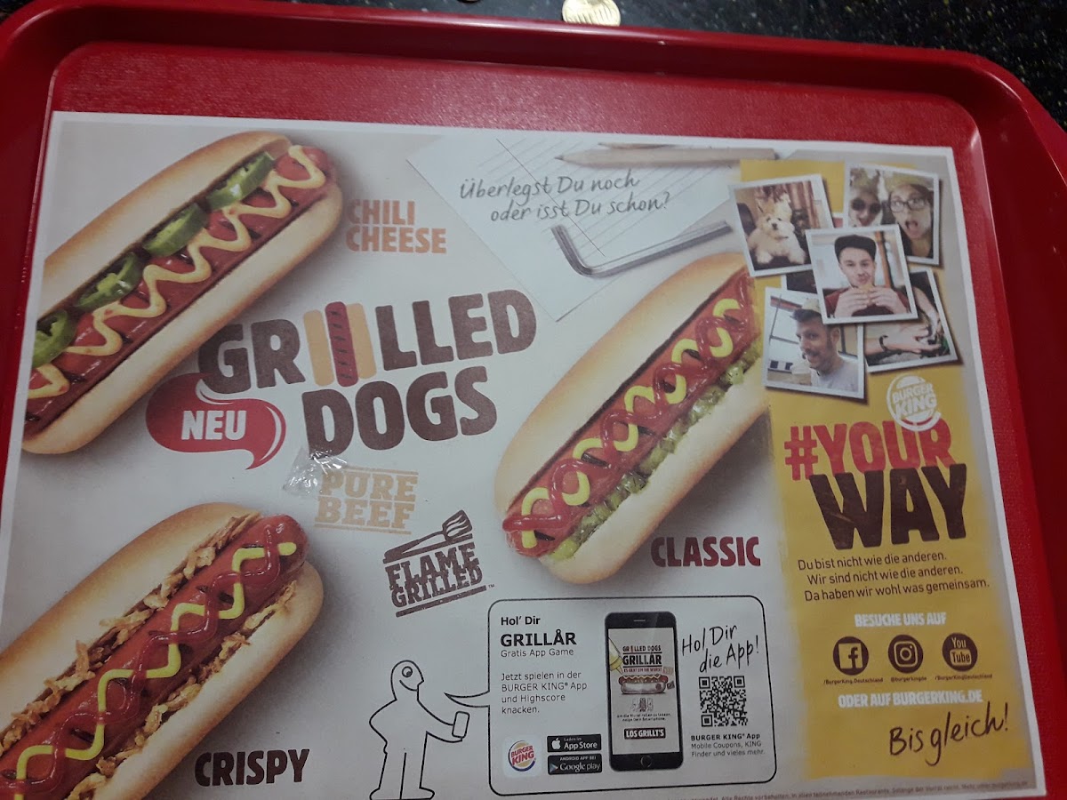Burger King Photo Menu 1