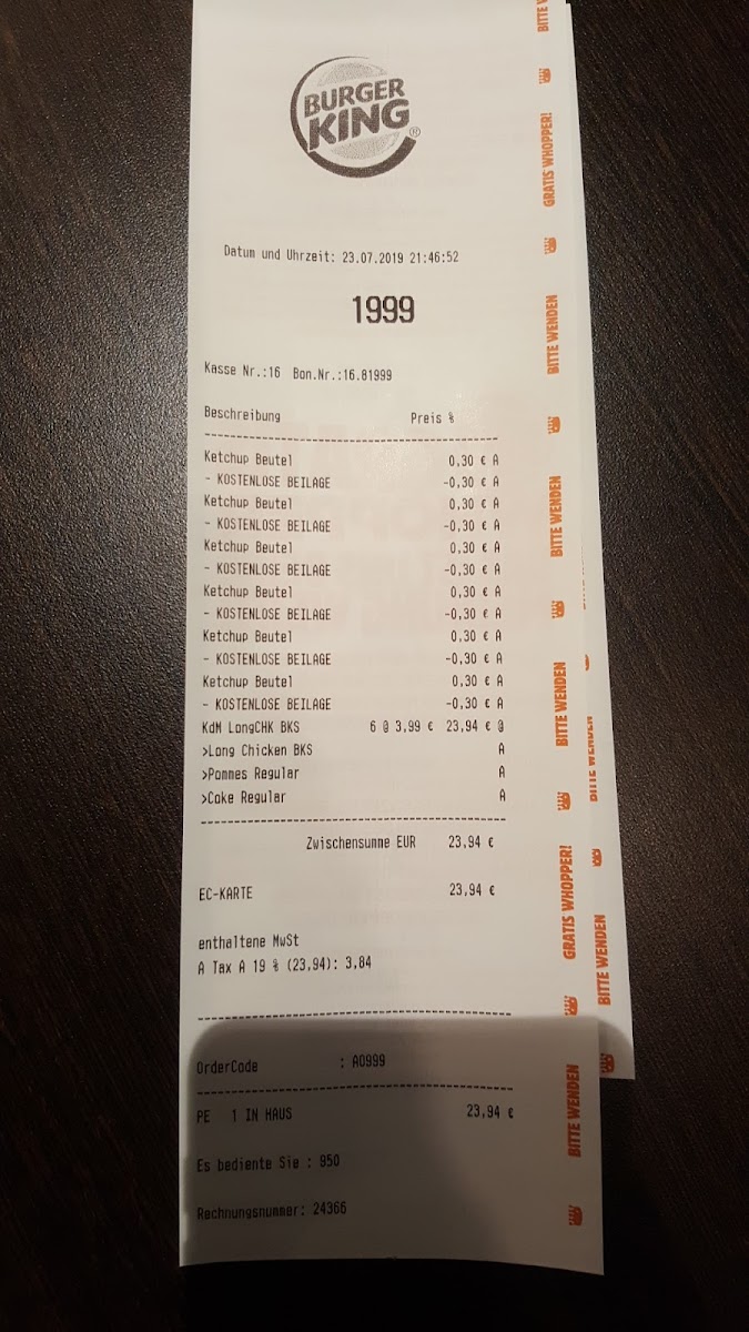 Burger King Photo Menu 3