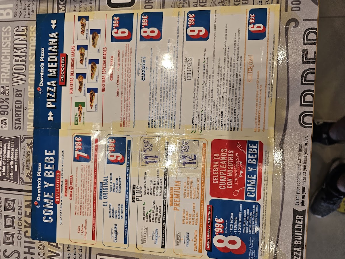 Domino's Pizza Photo Menu 2
