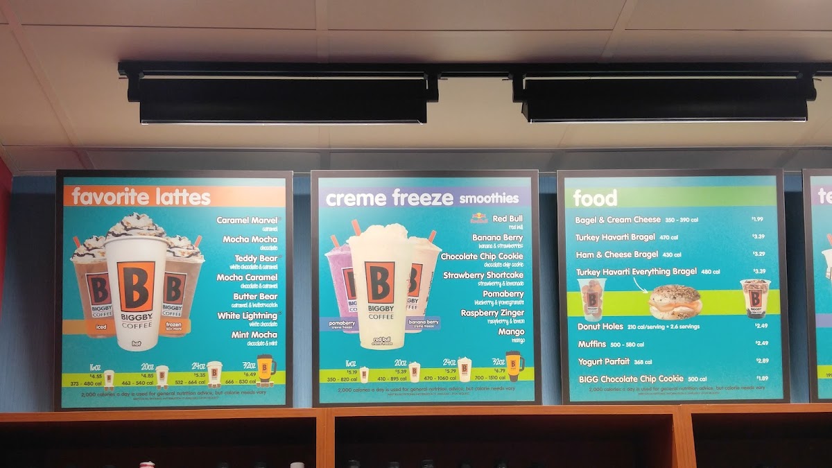 Biggby Coffee Photo Menu 3