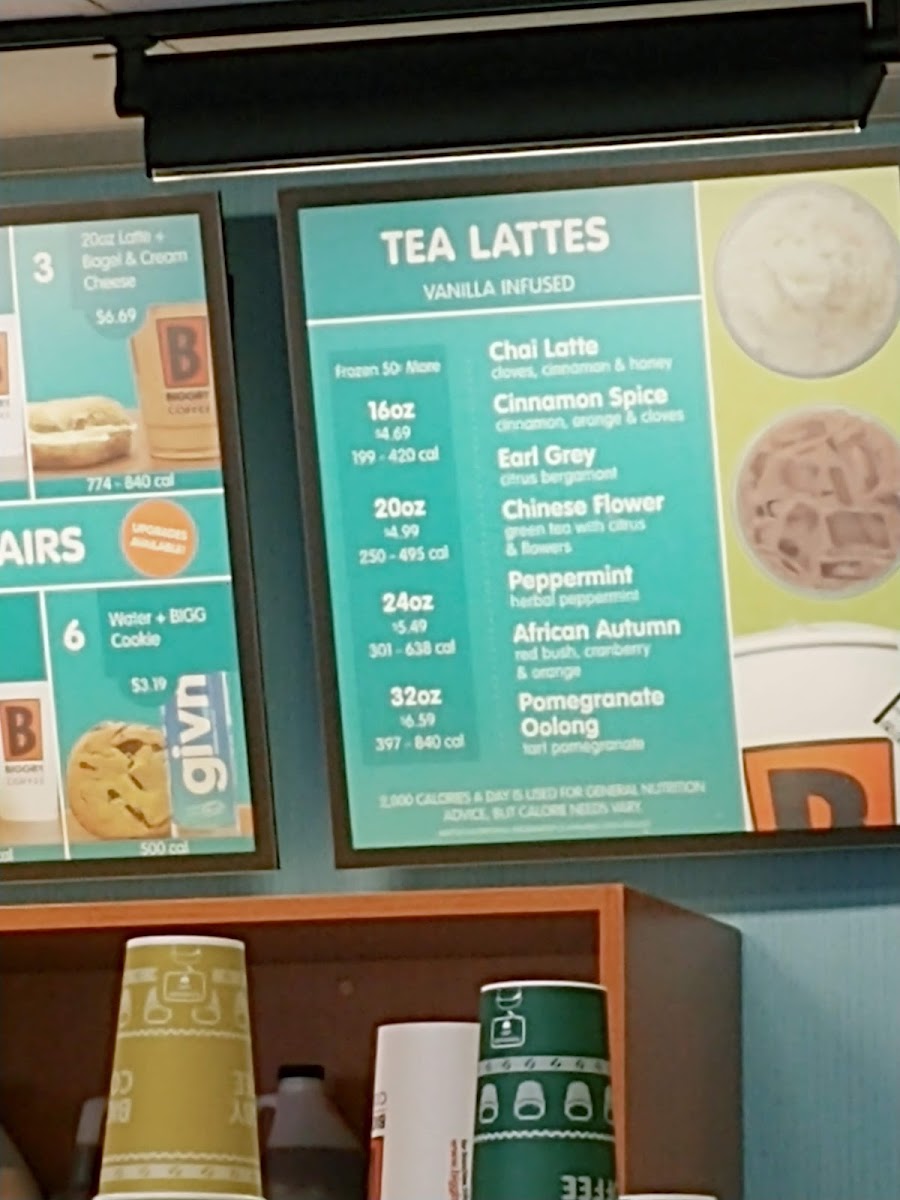 Biggby Coffee Photo Menu 5