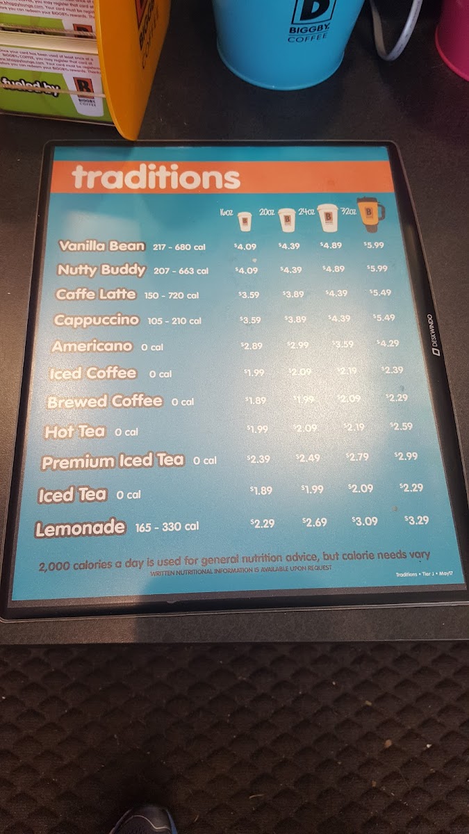 Biggby Coffee Photo Menu 7