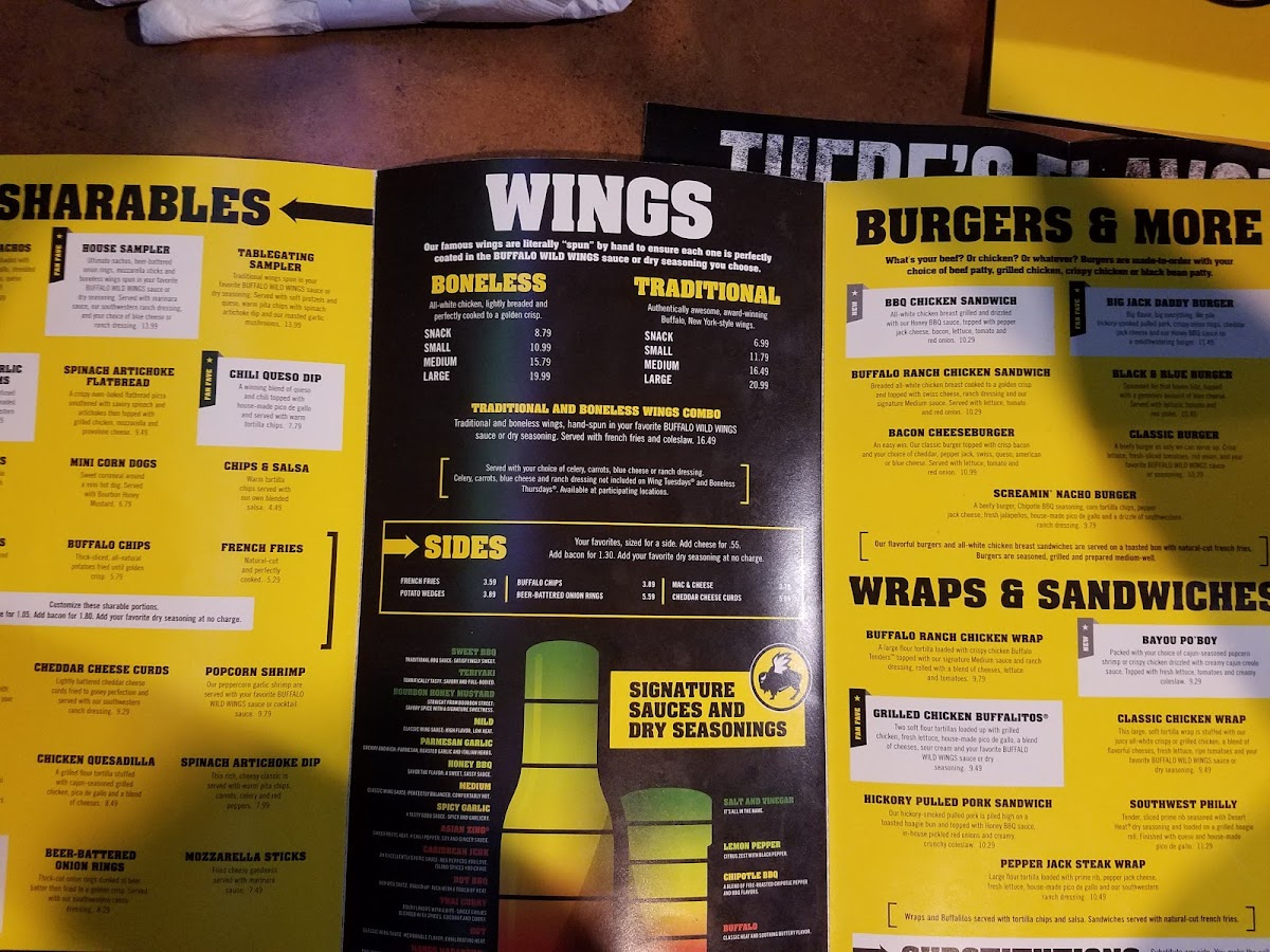 Buffalo Wild Wings Photo Menu 7