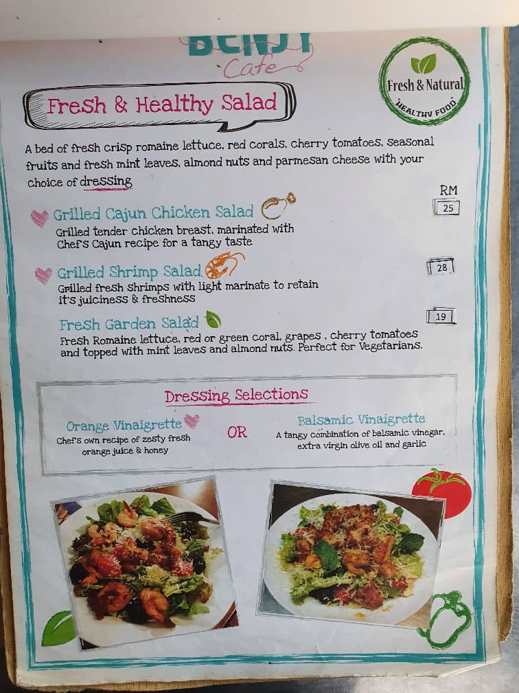 Benjy Cafe Photo Menu 2