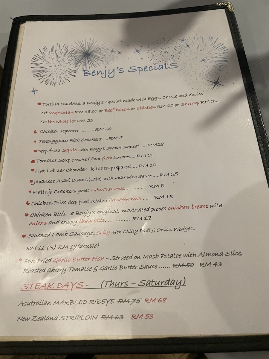 Benjy Cafe Photo Menu 3