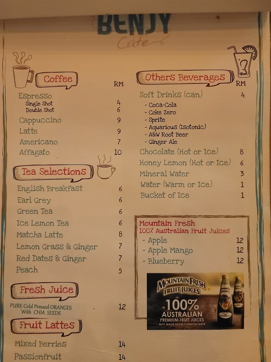 Benjy Cafe Photo Menu 4
