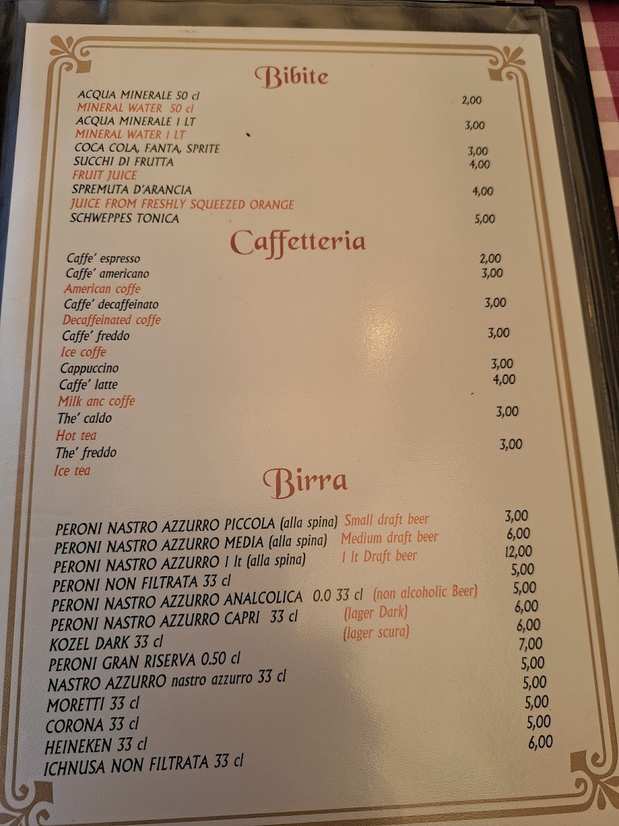 Trattoria Da Luigi Photo Menu 7