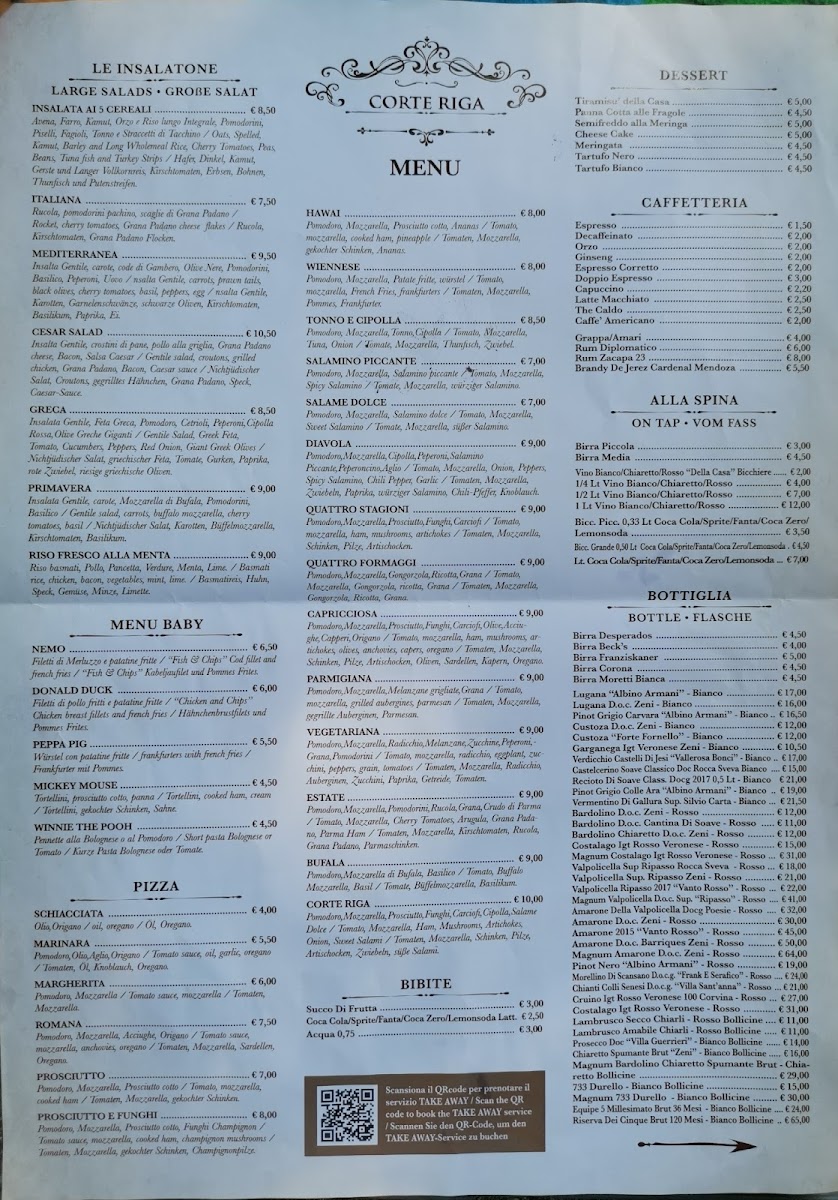 Pizzeria Corte Riga Photo Menu 1