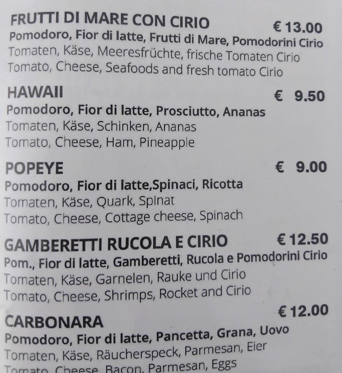Pizzeria Corte Riga Photo Menu 9