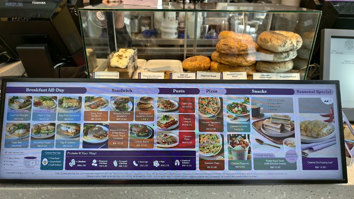 The Coffee Bean & Tea Leaf Photo Menu 1
