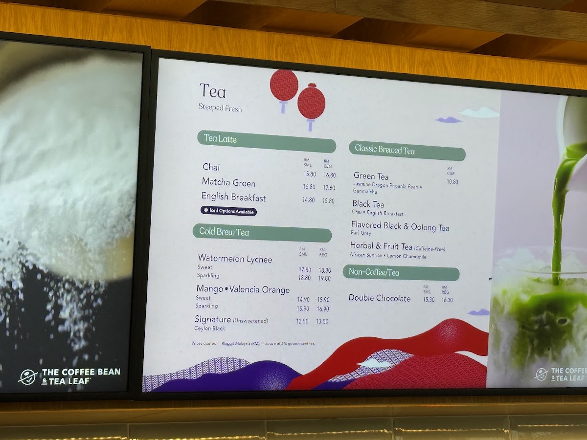 The Coffee Bean & Tea Leaf Photo Menu 4
