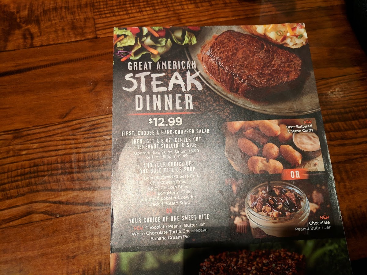 LongHorn Steakhouse Photo Menu 7