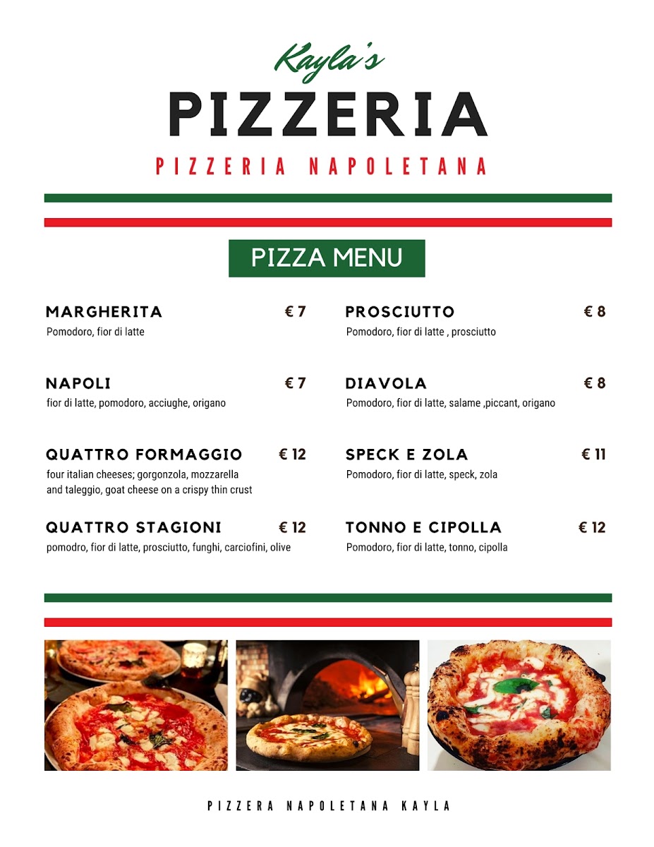 Pizzeria kayla Photo Menu 1