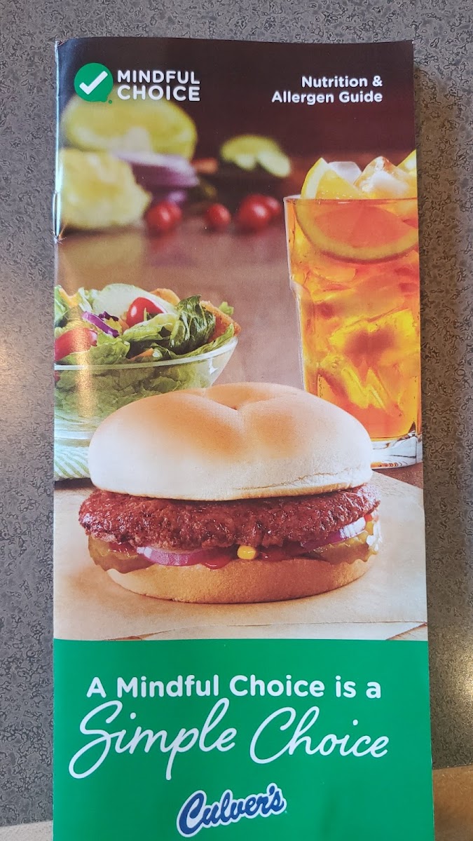 Culver’s Photo Menu 4
