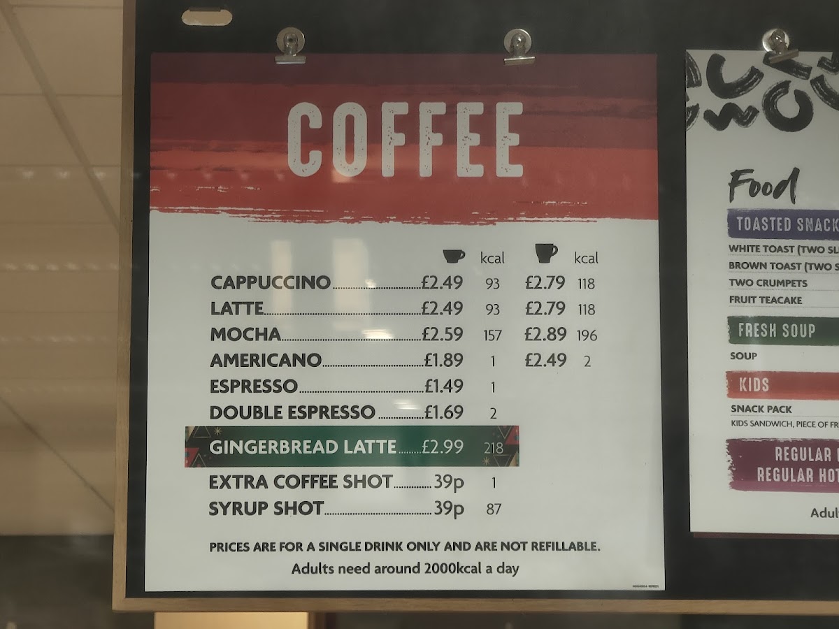 Morrisons Cafe Photo Menu 1