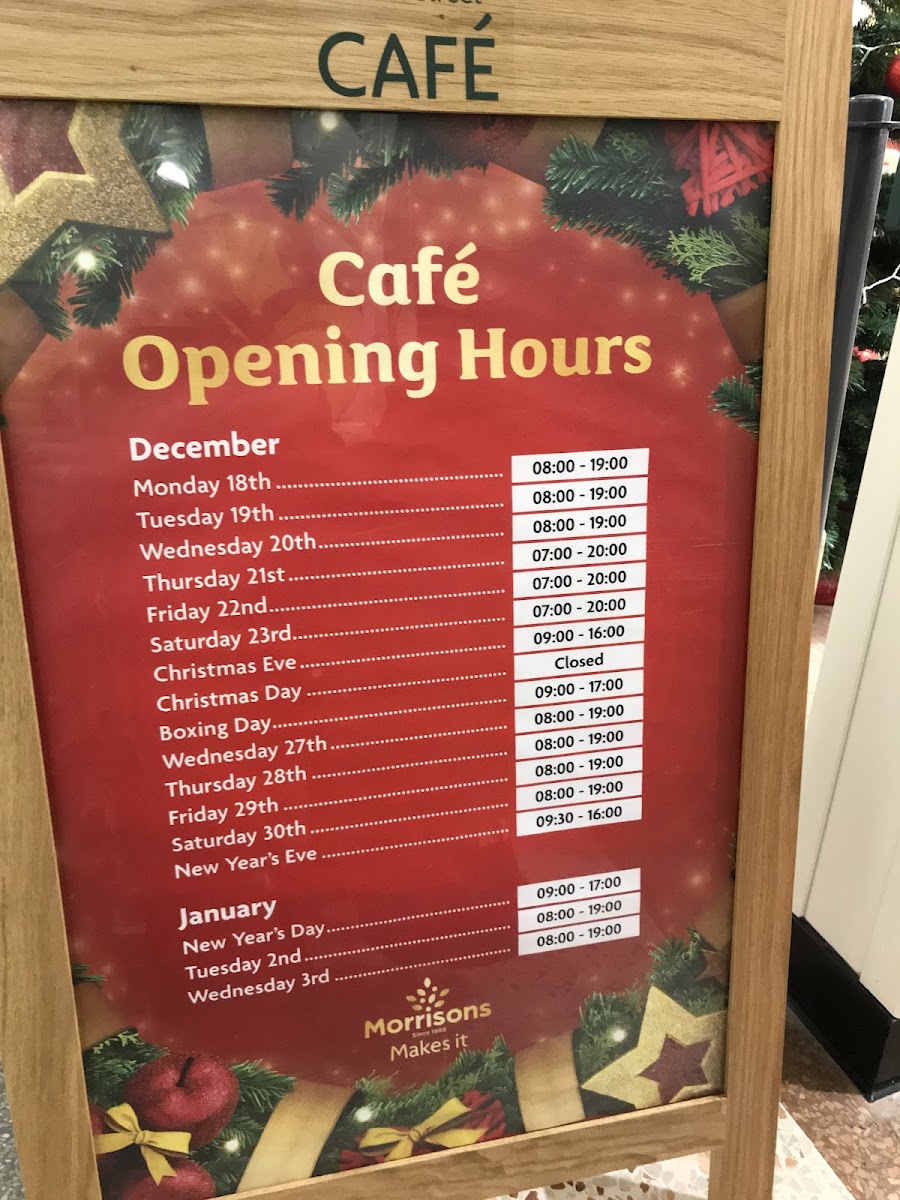 Morrisons Cafe Photo Menu 10