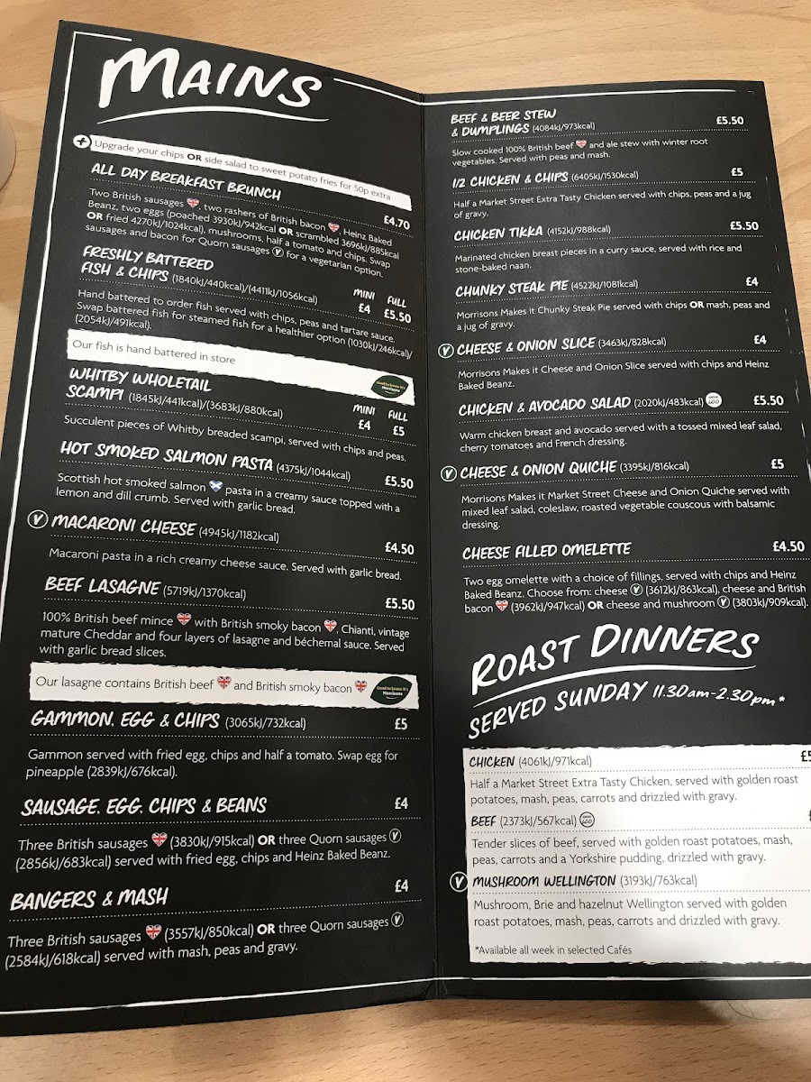 Morrisons Cafe Photo Menu 7
