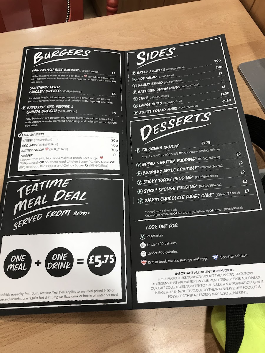 Morrisons Cafe Photo Menu 8