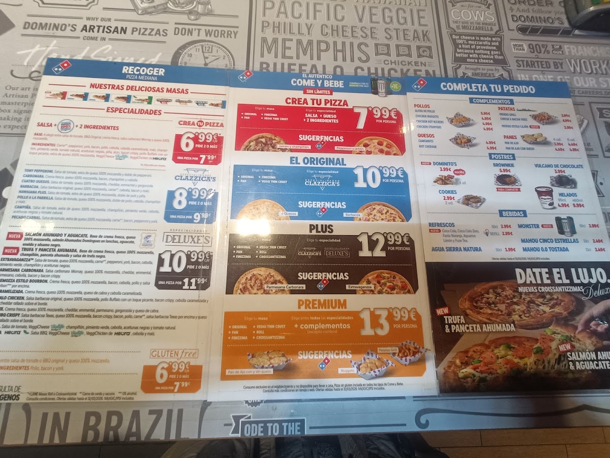 Domino's Pizza Photo Menu 2