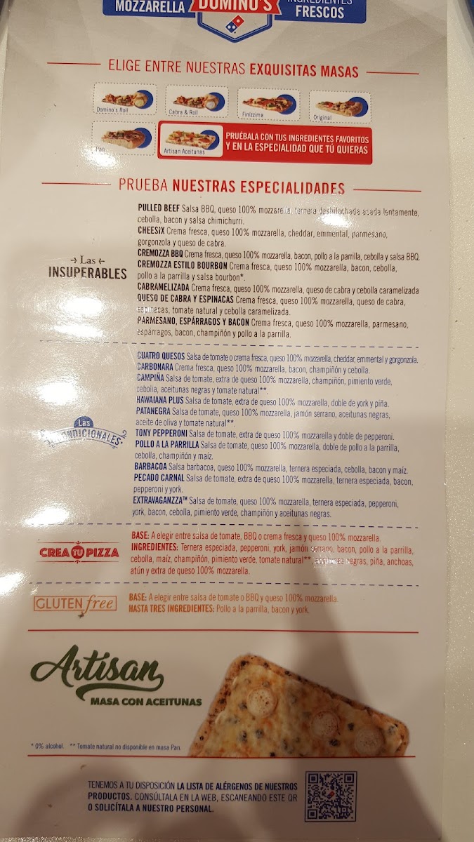 Domino's Pizza Photo Menu 4