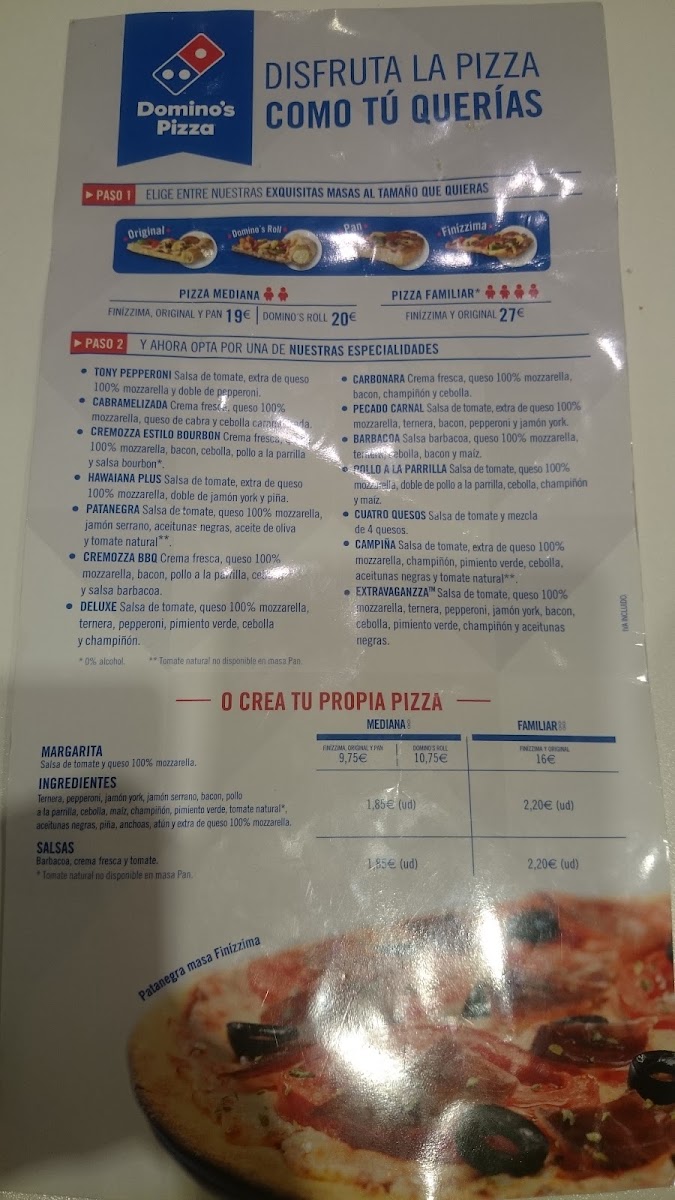 Domino's Pizza Photo Menu 6