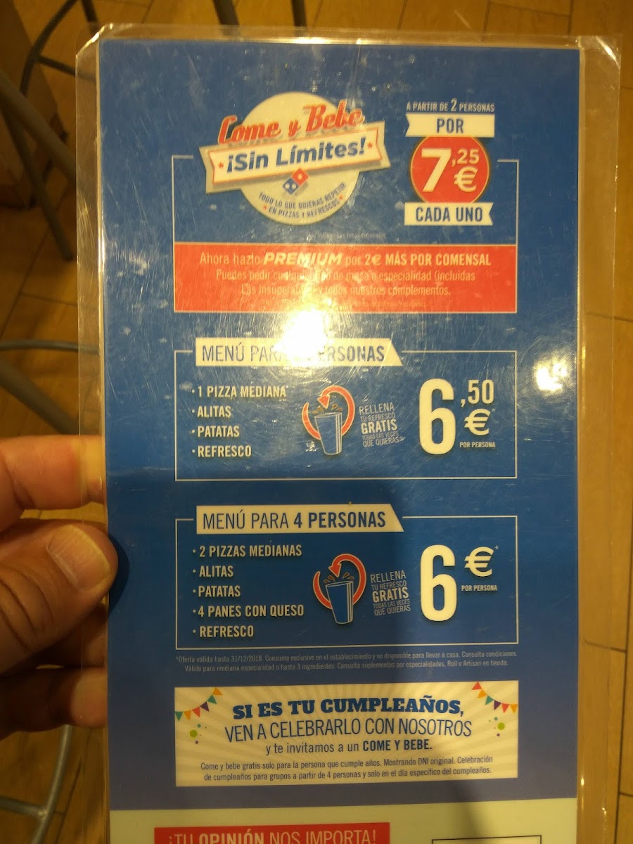 Domino's Pizza Photo Menu 8