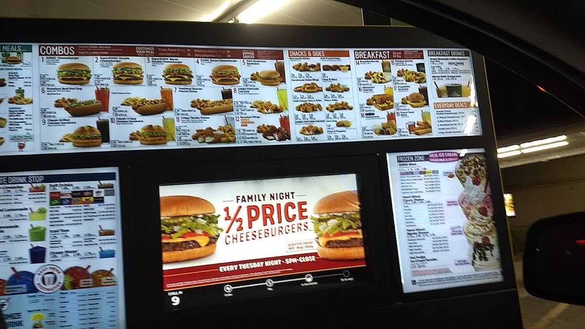 Sonic Drive-In Photo Menu 2