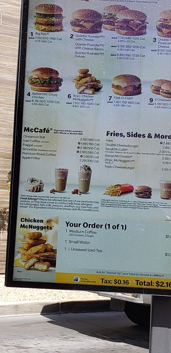 McDonald's Photo Menu 1
