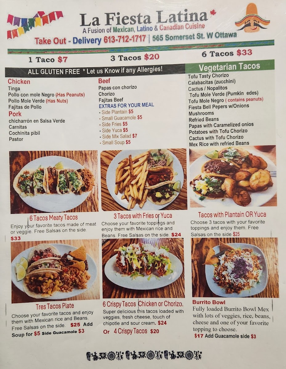 La Fiesta Latina Photo Menu 2