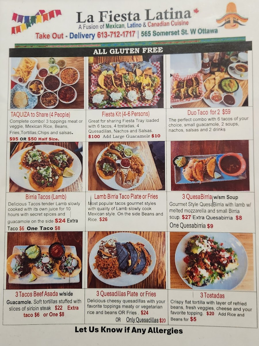 La Fiesta Latina Photo Menu 5
