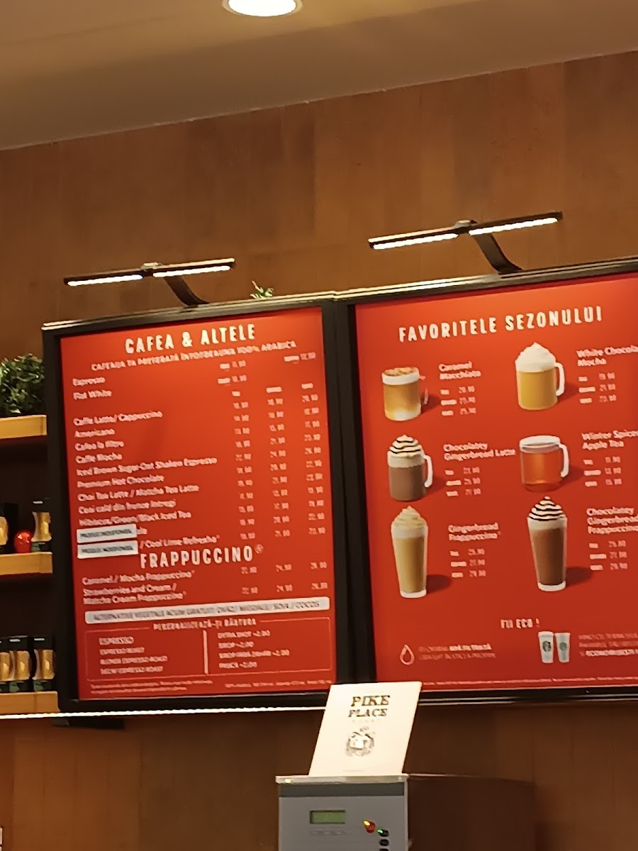 Starbucks Photo Menu 1