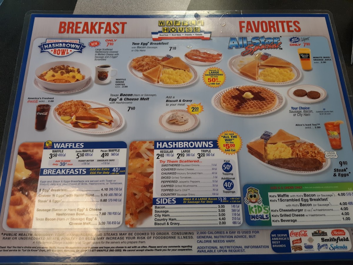Waffle House Photo Menu 7