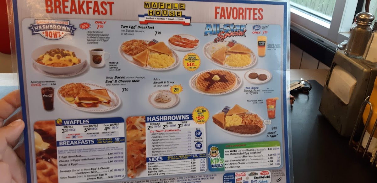 Waffle House Photo Menu 8