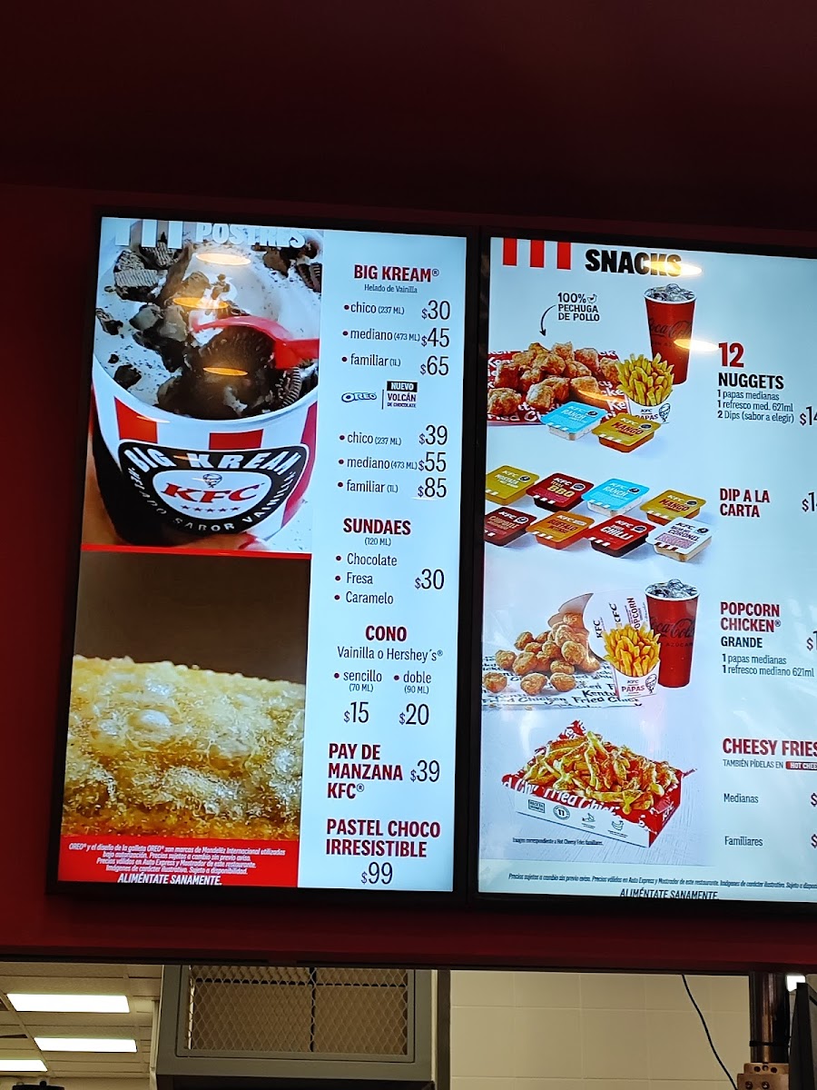 KFC Photo Menu 2