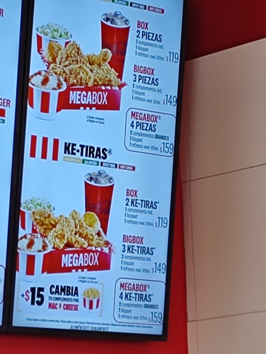 KFC Photo Menu 8