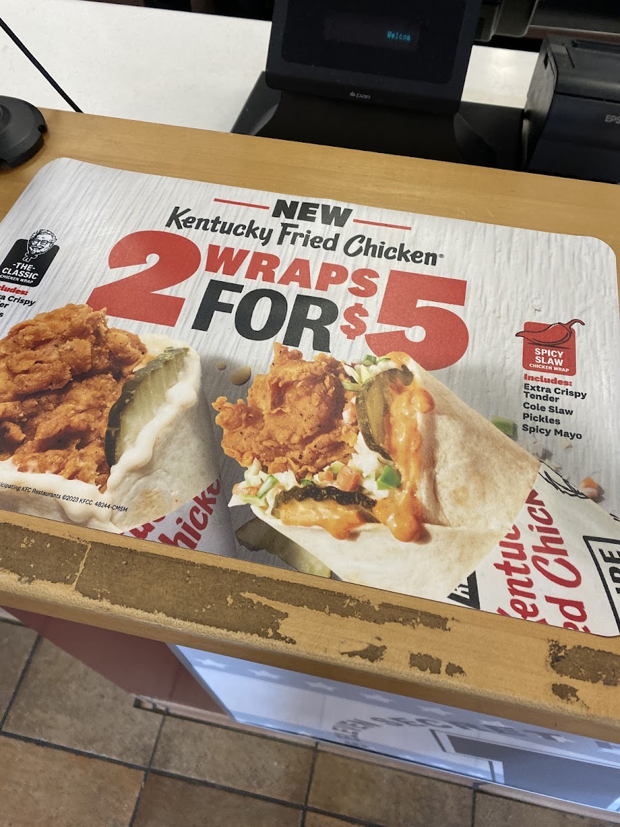 KFC Photo Menu 1