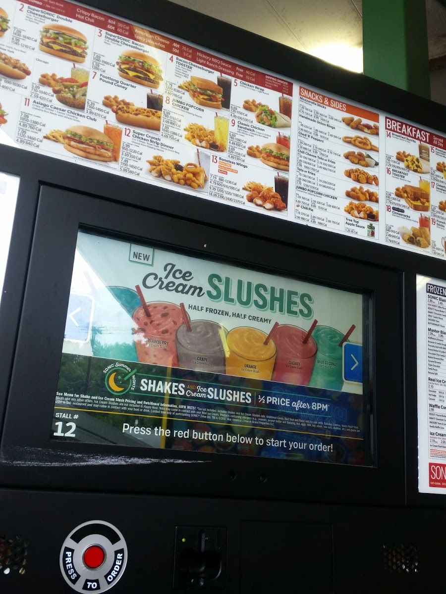 Sonic Drive-In Photo Menu 5