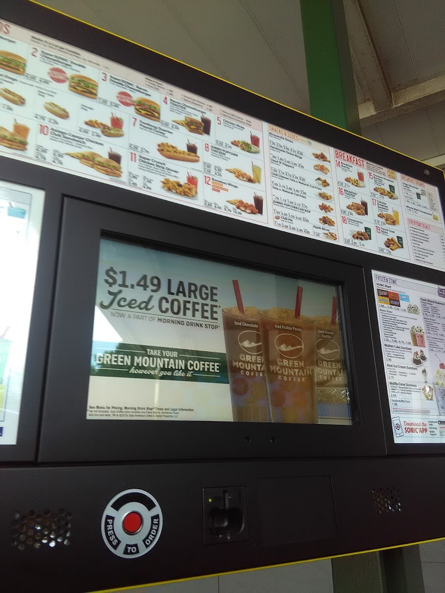 Sonic Drive-In Photo Menu 8