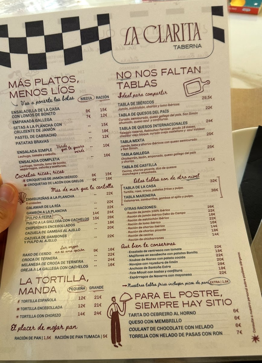 La Clarita Taberna Photo Menu 2