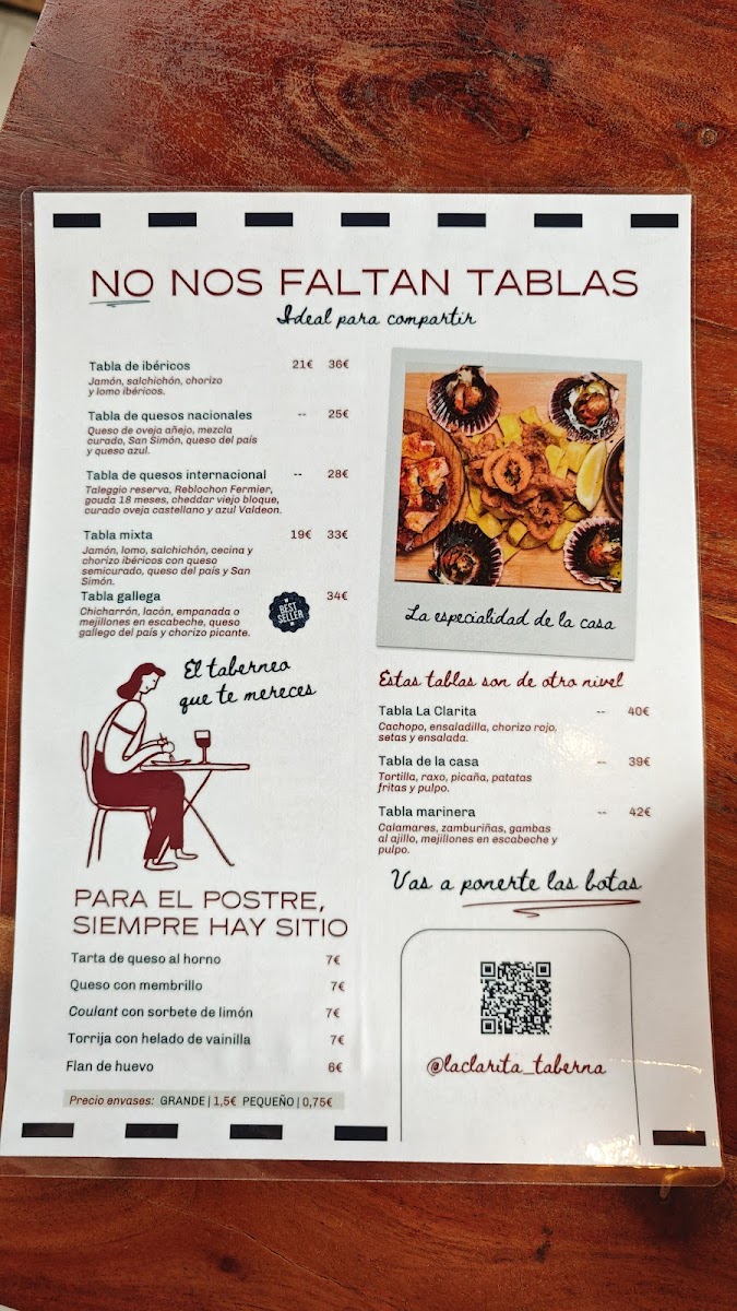 La Clarita Taberna Photo Menu 3