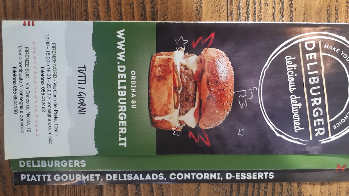 Deliburger Firenze Sud Photo Menu 7