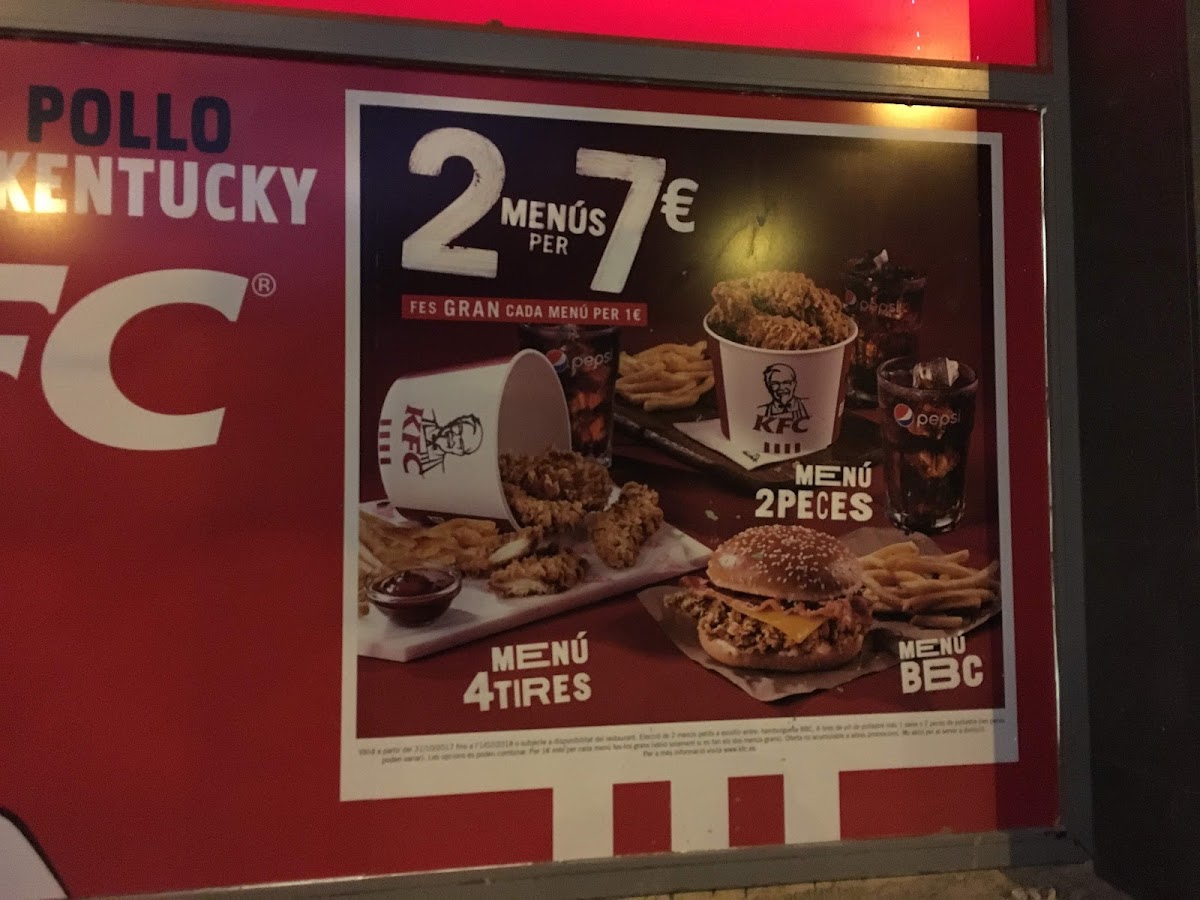 KFC Photo Menu 7