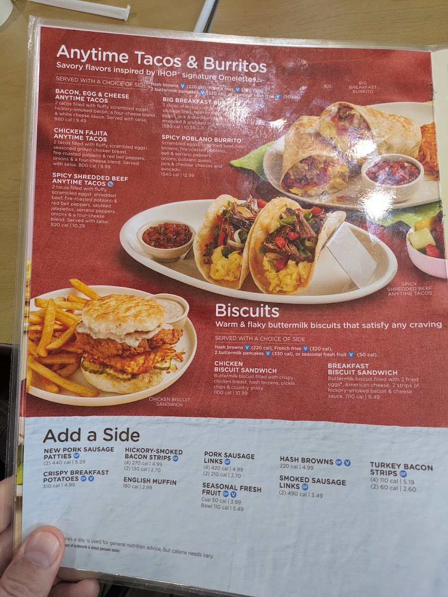 IHOP Photo Menu 1